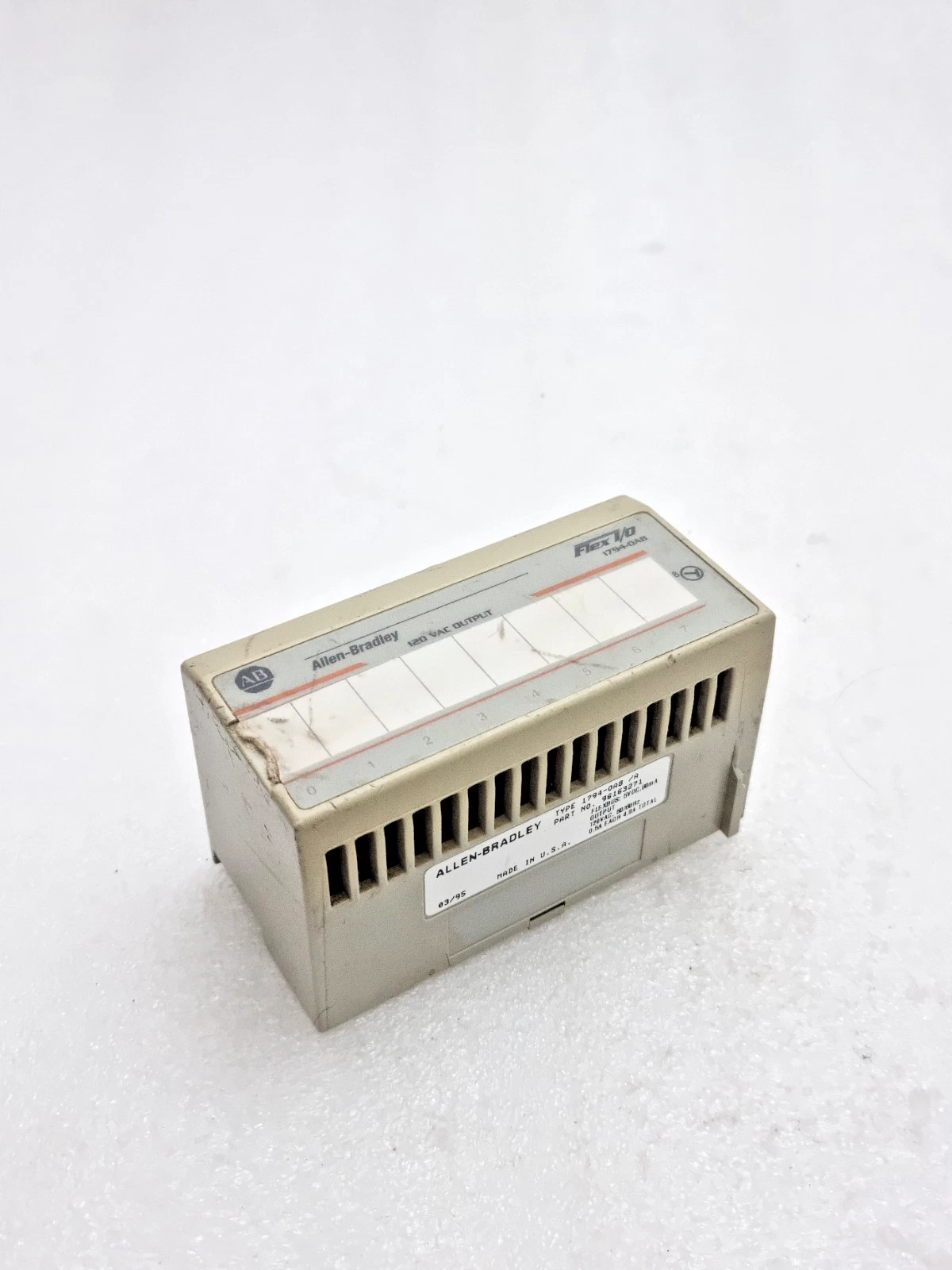 AllenBradley 1794-OA8 FlexIo Output Module Ser A Made In U.S.A